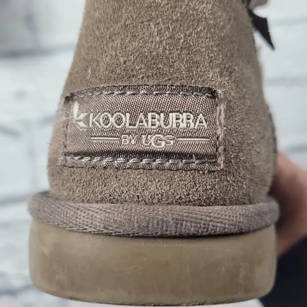 Koolaburra by Ugg Victoria Short Suede Boots with Bows size 4